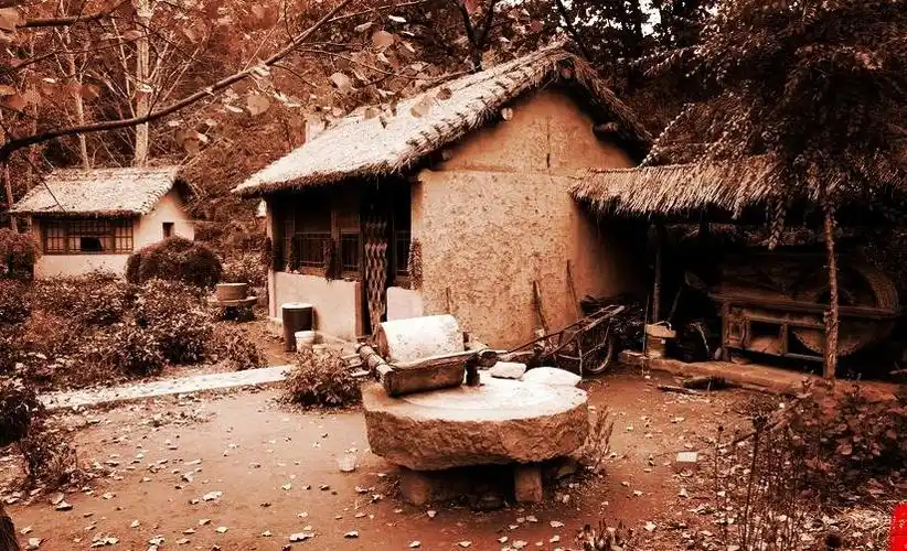 古代乡村农耕图(诗原创)