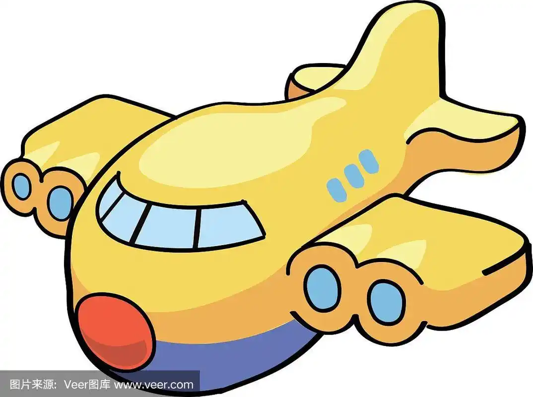可爱的卡通飞机