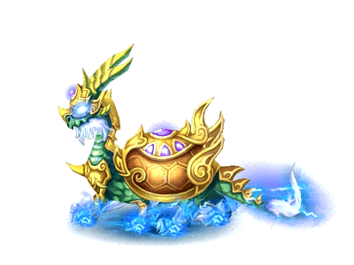 图中老年人围着观看的是山海经里面的另外一种神兽,名字叫玄龟.