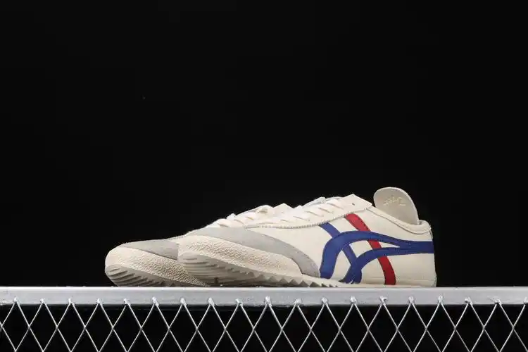 asics tiger mexico slip-on deluxe 鬼冢虎头层皮面经典日系跑鞋 th9