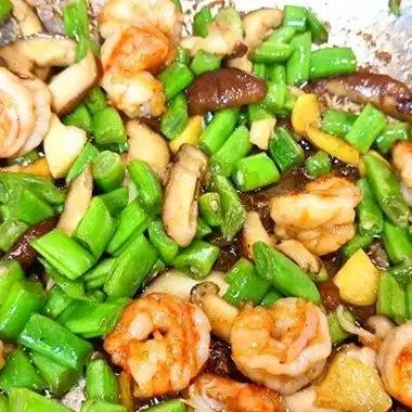 香菇四季豆炒虾仁