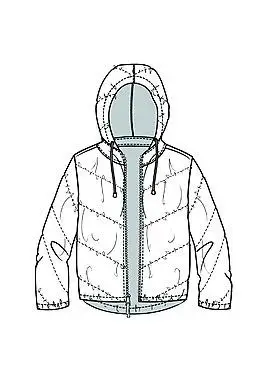冬衣棉衣 手绘 矢量素材棉衣冬天广告图图片高端简约范棉衣直通车女式