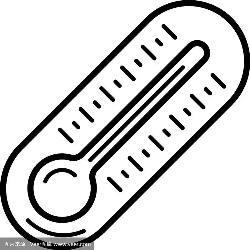 户外,温度计,轮廓,计算机图标,热