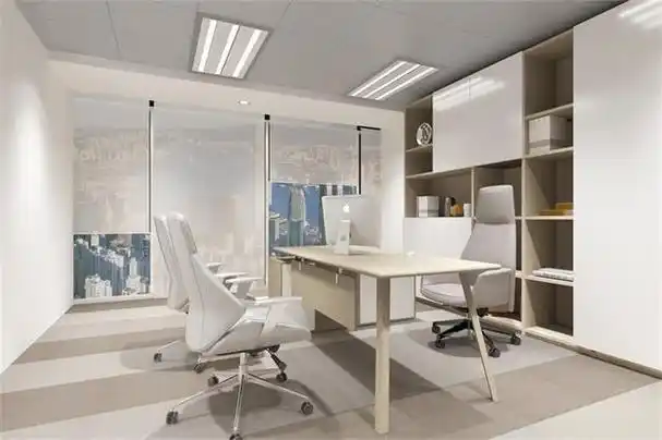 现在办公室装修多采用色彩丰富的墙面装饰材料,不仅美观,也符合现代人