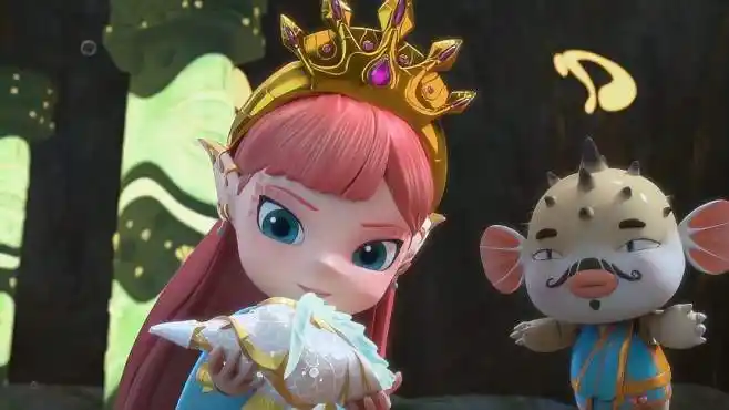 猪猪侠:珊瑚公主通过考验,遇见初代的蓝月王,得到海族传承圣物-母婴