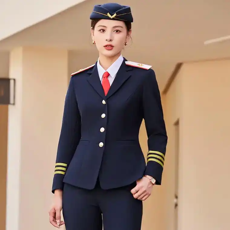 军乐队服装演出服军鼓队服装套装秋冬长袖女款中国红色打鼓服装 - 抖