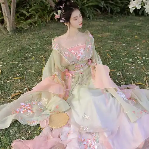 汉服女装大人夏天女款魏晋南北朝古装贵妃服装改良版女士中国风季