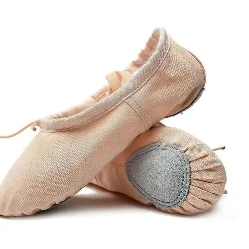 高矮帮成人儿童帆布爵士靴软底舞蹈鞋新款练功鞋女现代舞芭蕾舞鞋