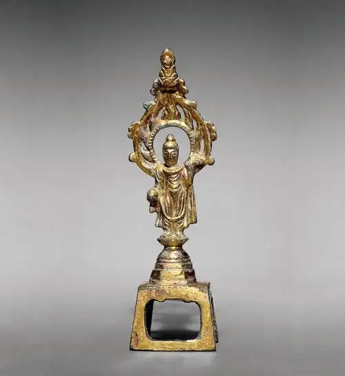 【唐 铜鎏金佛】拍卖品_图片_价格_鉴赏_佛教文物其它_雅昌艺术品拍卖