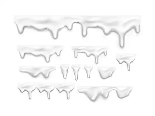 牛奶元素牛奶奶油滴落png素材