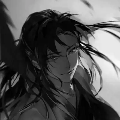 侠客头像男生古风黑白图片_男生动漫头像_头像屋