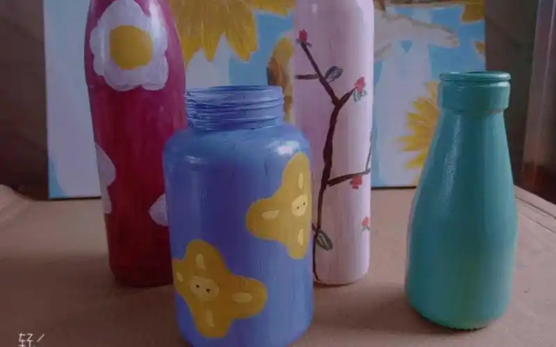 颜料瓶|用废气瓶画好看的瓶子吧,待山花烂漫,送给喜欢的人 |(手残党也