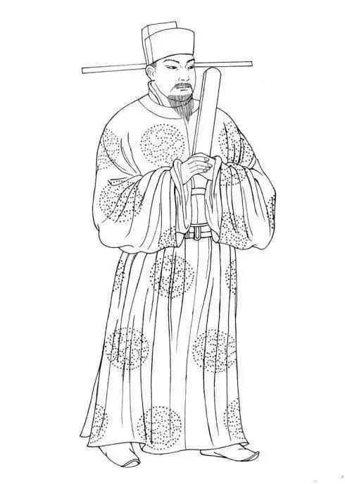 古代官员衣服简笔画
