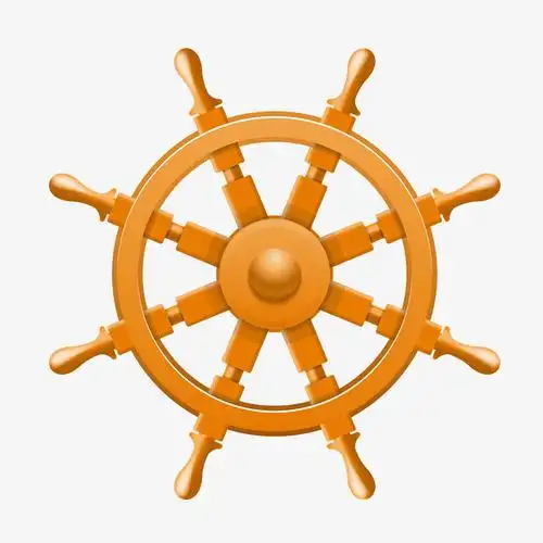 卡通船舵矢量图下载