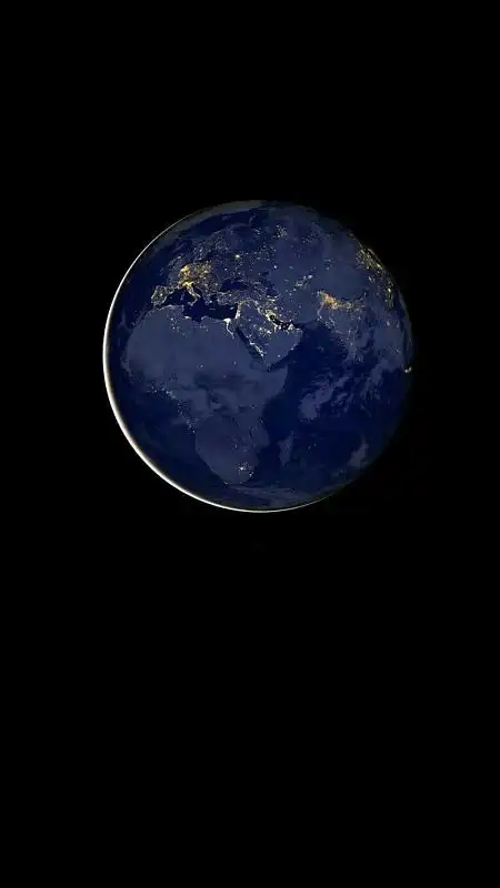 黑色圆形地球科技h5背景