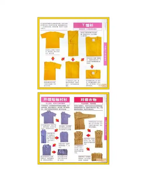 图文各种衣服的叠法