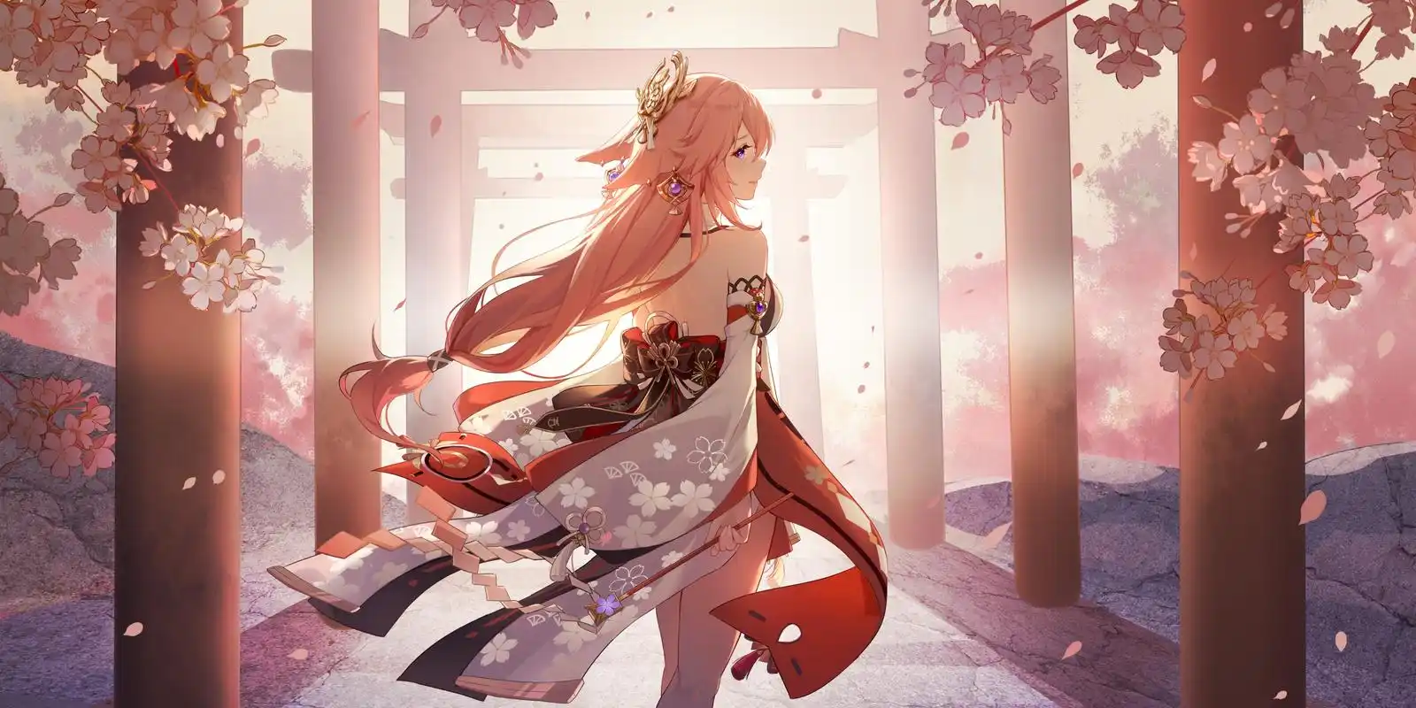 画师:mori森 #原神# #八重神子