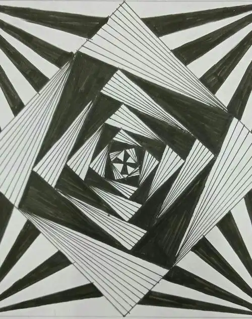 黑白装饰画设计学类19-6班 平面构成设计综合作业抽象构成设计构成