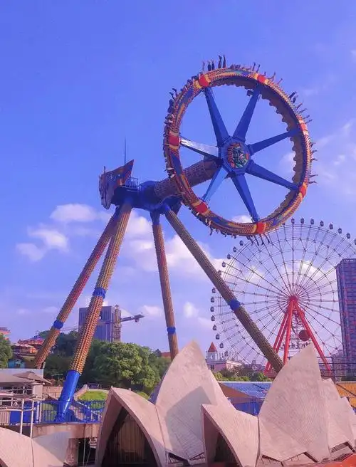 长沙世界之窗  #摩天轮  #过山车90欢迎来到快乐星球93地点99