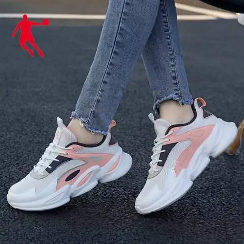 乔丹运动鞋女冬季老爹鞋女款跑步鞋子旅游鞋官方旗舰正品断码女鞋