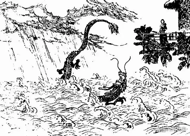 民间故事:蛟龙渡劫,老汉相助,龙女:我替父亲报恩
