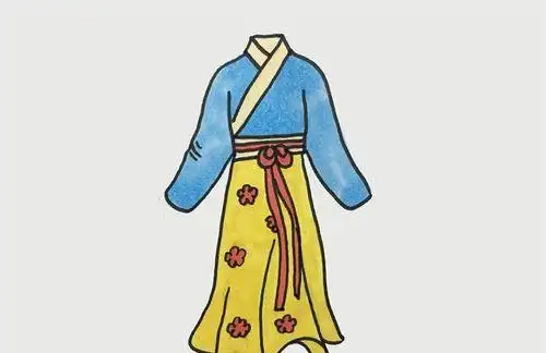 穿着古代服饰的人简笔画历史名人简笔画古代服饰简笔画古装衣服简笔画