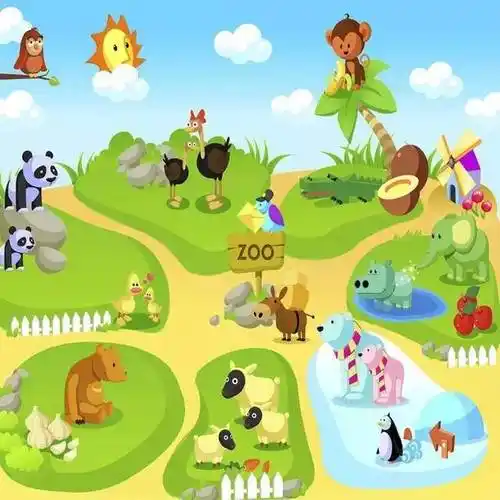 动物园简笔画动物园简笔画大全彩色