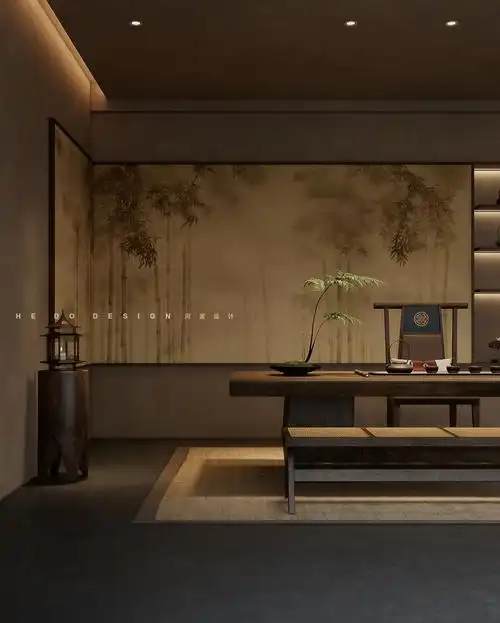 竹文化茶室设计:文人雅趣的静谧空间