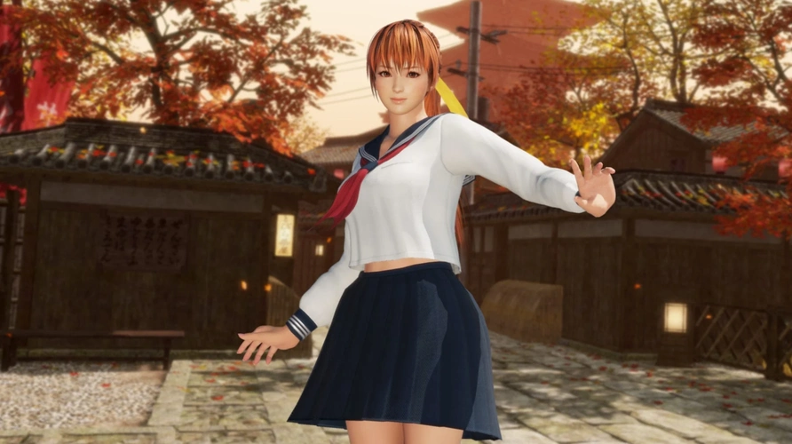 《死或生6》最终dlc截图 玛丽罗斯jk服饰更显清纯可爱