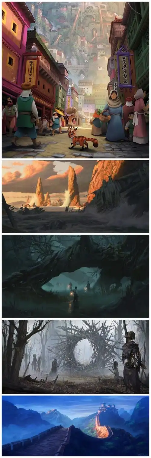 cg游戏场景概念设计图 原画素材资料图片集 3d参考 游戏美术资源 3d