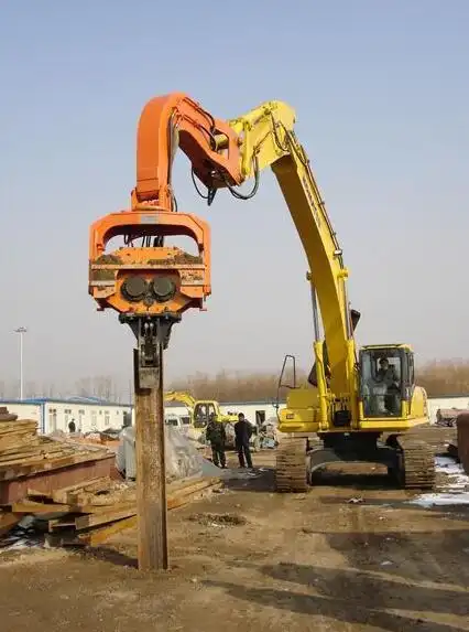 激振力f是反映振动锤综合能力的参数,激振力f要大于桩液压振动锤租赁