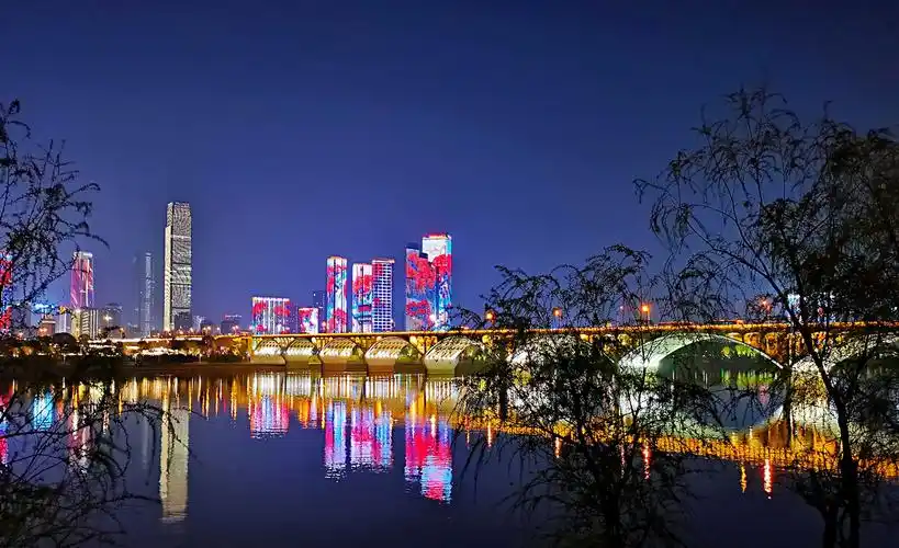 湘江夜景手机片
