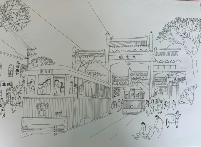 六旬画家手绘百余幅老北京街景图用画笔还原老北京历史风貌