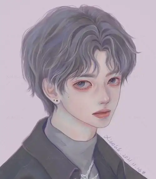 厚涂 男生头像习作 |插画|创作习作|小粒粒22 - 临摹作品 - 站酷