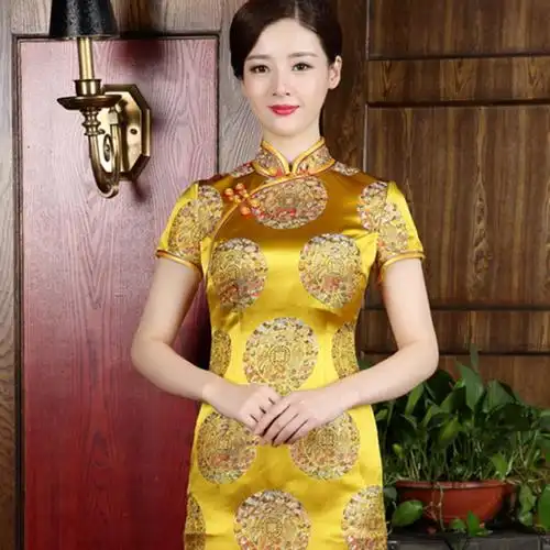 真丝旗袍