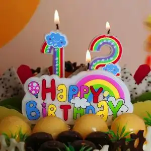生日数字蜡烛生日蛋糕装饰插牌图片