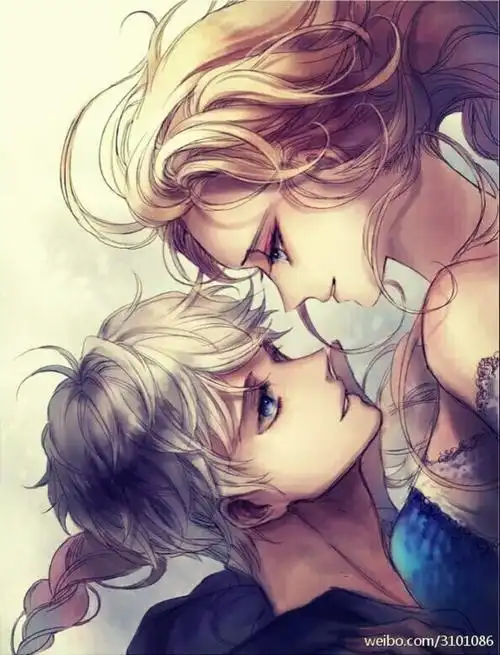 杰克&艾莎(ps:守护者联盟×冰雪奇缘)