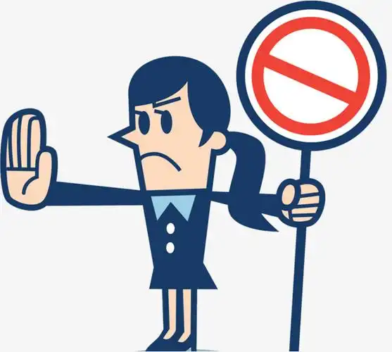 双手不赞成拒绝手势图片