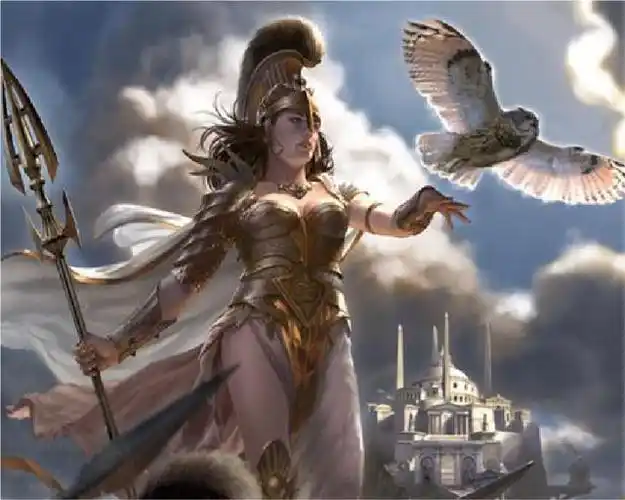 在希腊神话里,雅典娜是智慧的象征,是无敌的女战神,是雅典城和希腊