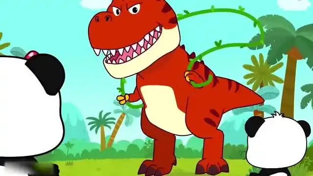 少儿益智动画宝宝巴士:爱跳绳的霸王龙
