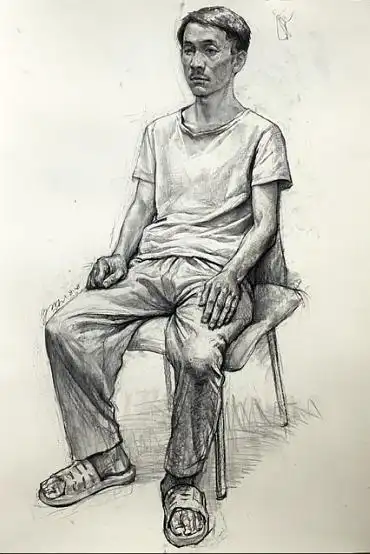 国美考研高分示范 | 素描示范:全身像下笔步骤要点全解析