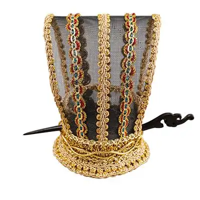 皇冠汉服男发冠宫廷古风古代演出大臣头冠复古约合金顶发饰