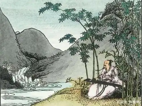 王维独自坐在竹林里,写下一首五言绝句,清新脱俗,美到极致