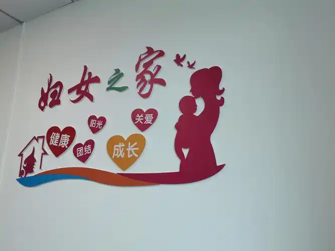图为门诊妇科文化墙