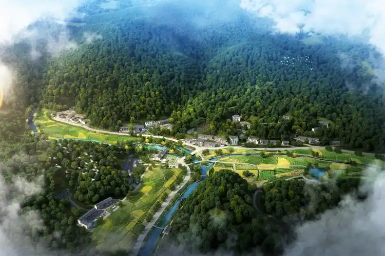 九峰村村庄建设规划总体鸟瞰