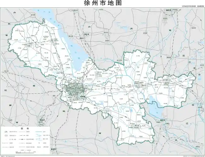 江苏 徐州 >> 徐州市标准地图(要素版)  分国地图 | 分省地图 | 政区