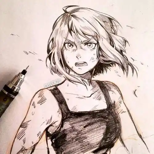 她用一只水性笔把动漫里的角色都画了个遍,厉害了