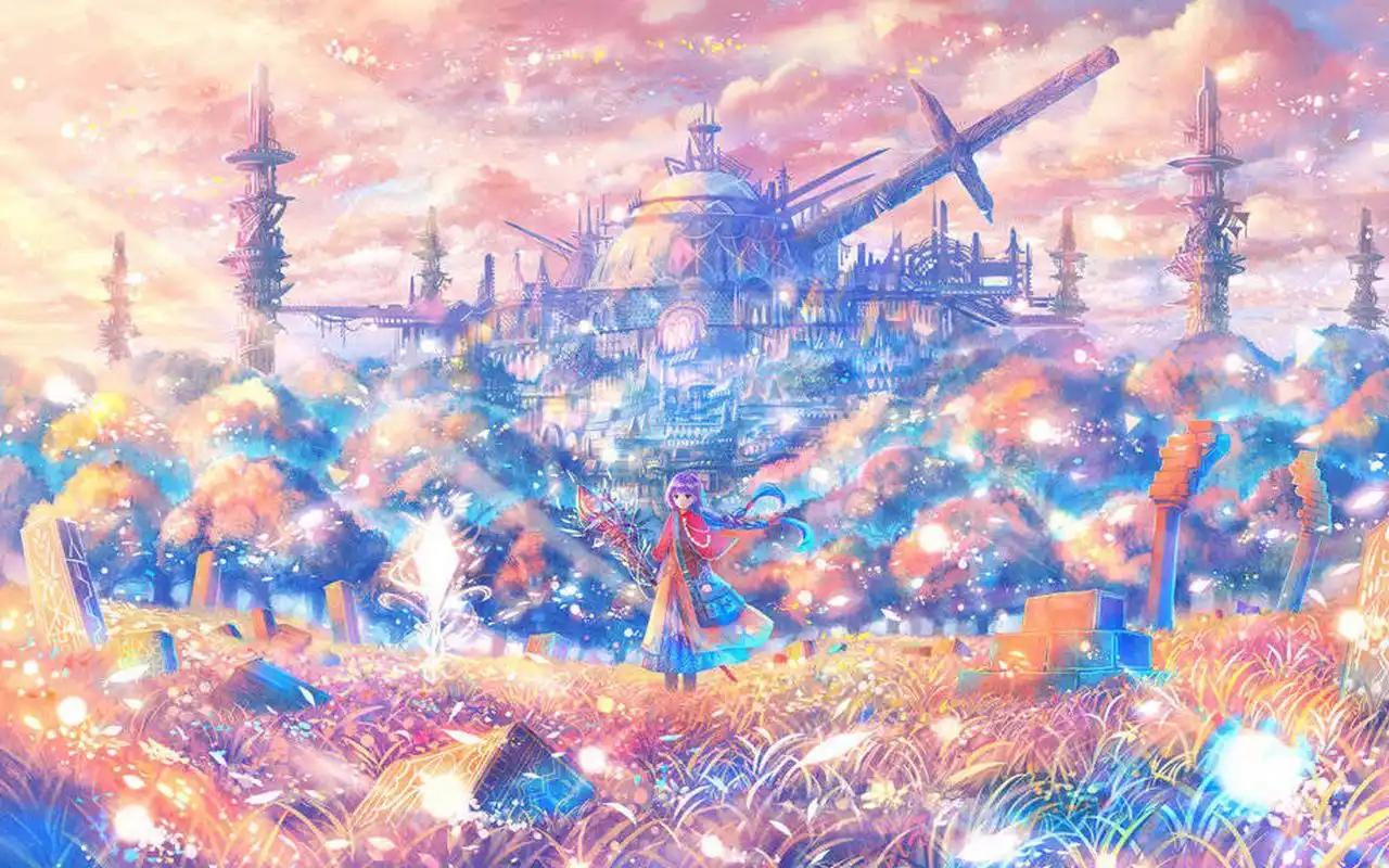 动漫场景插画图片高清桌面壁纸