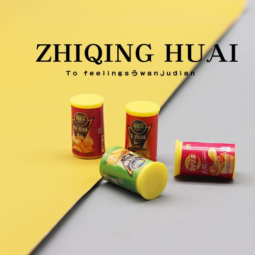 微缩迷你食玩过家家玩具仿真薯片一套摆件儿童独立盲袋食物配件