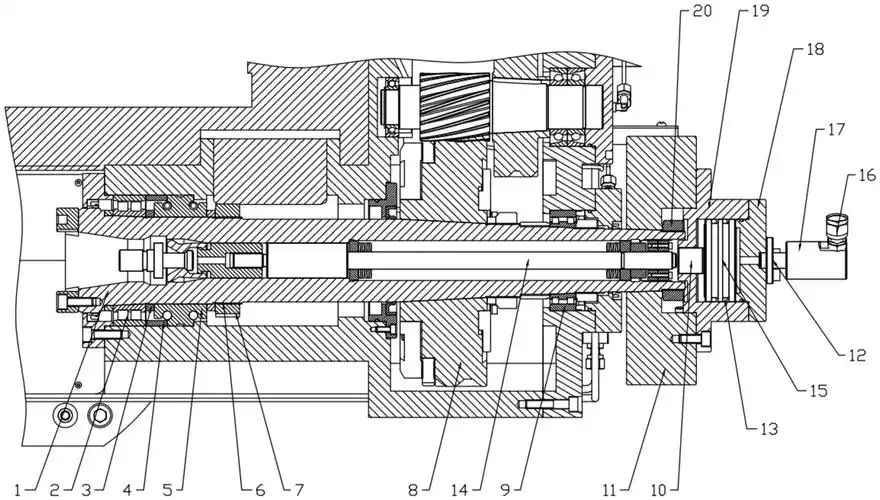 一种数控滚齿机主轴结构